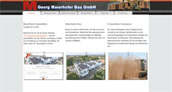 Desktop Screenshot of georg-maierhofer-bau.de