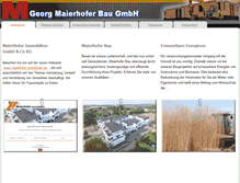 Tablet Screenshot of georg-maierhofer-bau.de